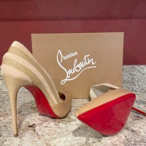 Christian Louboutin Super Pump 100 Kid/Suede/Pat